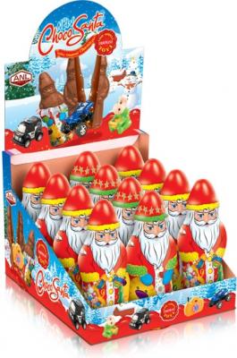 Шоколадный дед Мороз с сюрпризом ANL New Choco Santa 120 гр