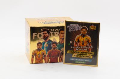 Карамель леденцовая с карточками с изображением персонажей и людей Sweet Candy Cards World football stars (Китай) 1г