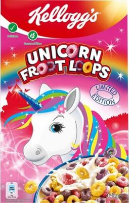 Сухой завтрак Kelloggs Froot Loops Unicorn Edition 375 грамм